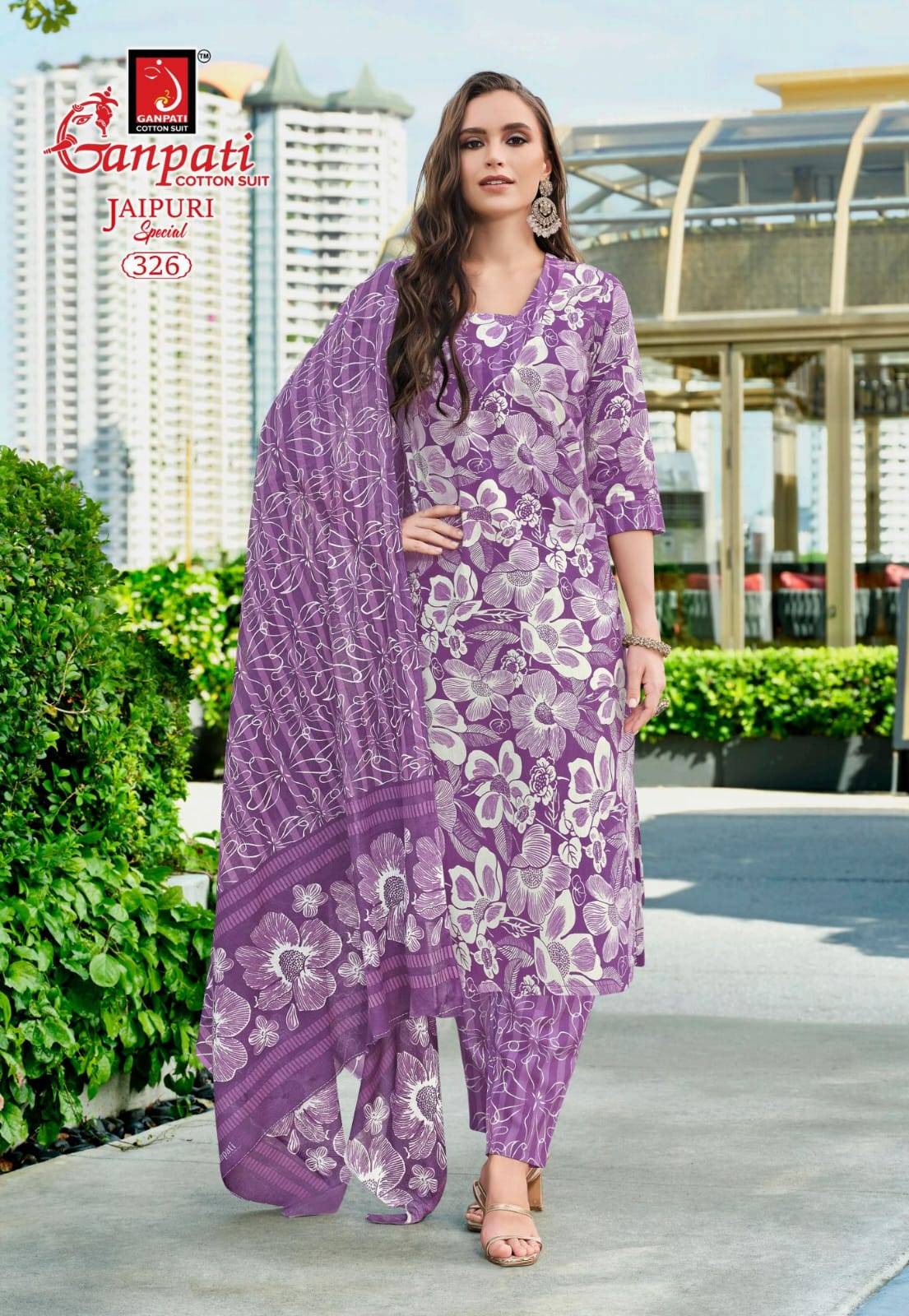 Ganpati jaipuri special vol-16 cotton wholesale dress material